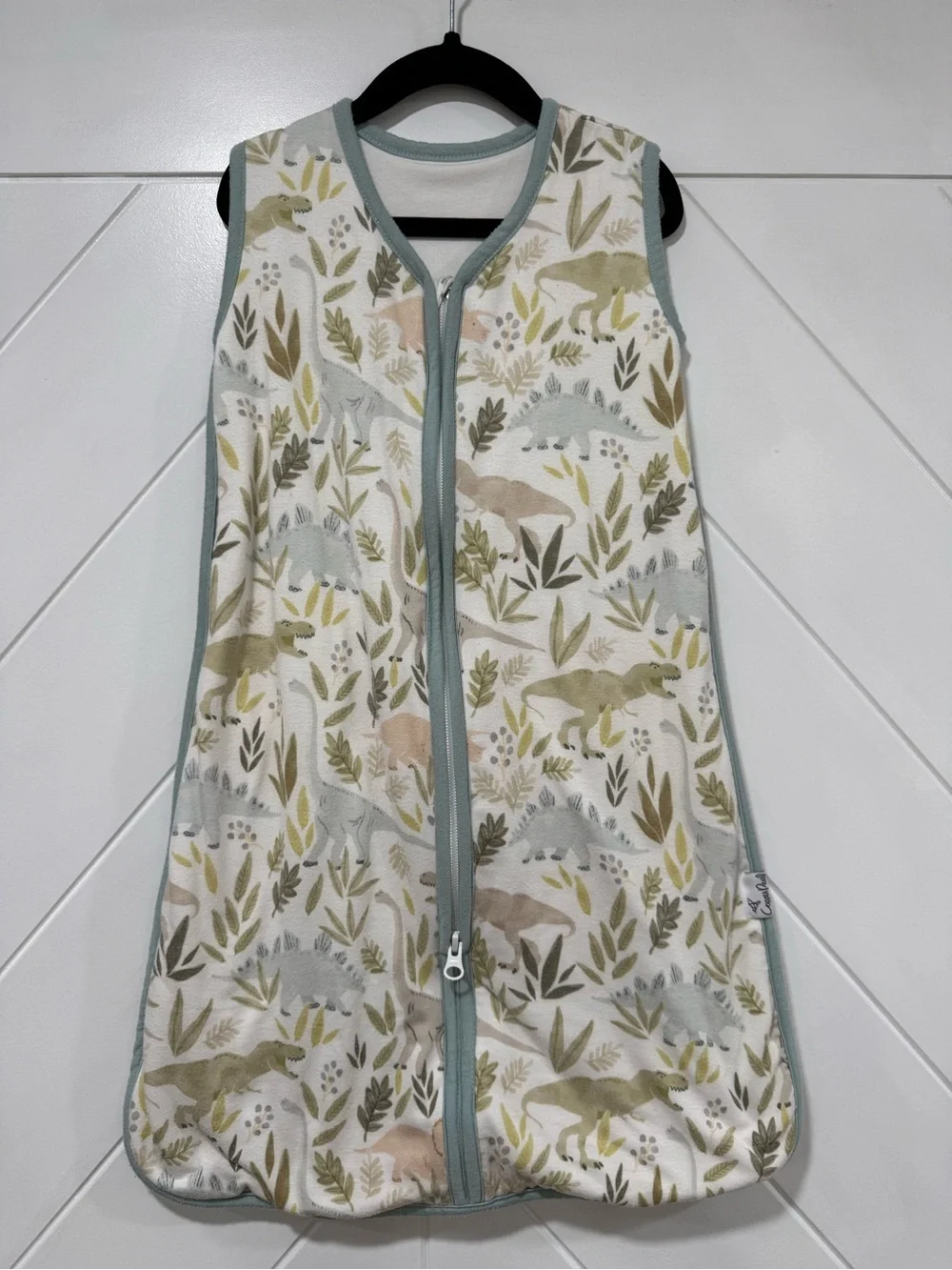 0-6M - Copper Pearl Baby Sleep Sack + Hat - Dinosaur Print